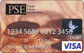 PSE Credit Union VISA Prepaid Debit Card